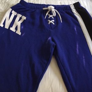 Victoria Secret Pink Blue Joggers